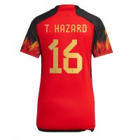 Belgia Thorgan Hazard #16 Fotballklær Hjemmedrakt Dame VM 2022 Kortermet